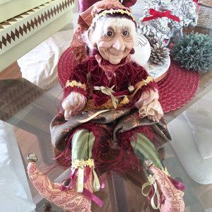 Katherine's Collection for Wayne Kleski Christmas Fall Holiday Jester Elf Rare